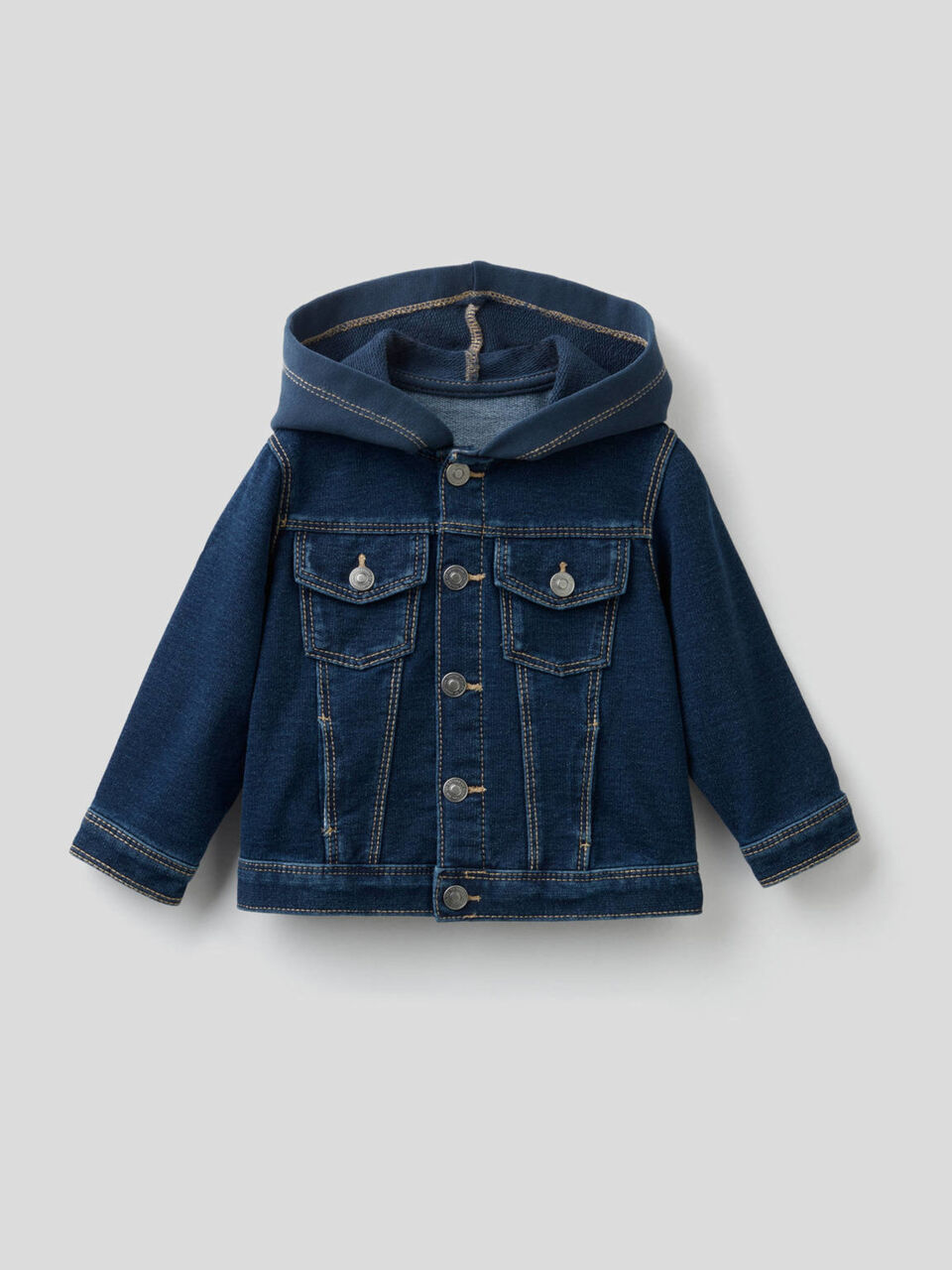 Blouson en molleton effet denim image number 1