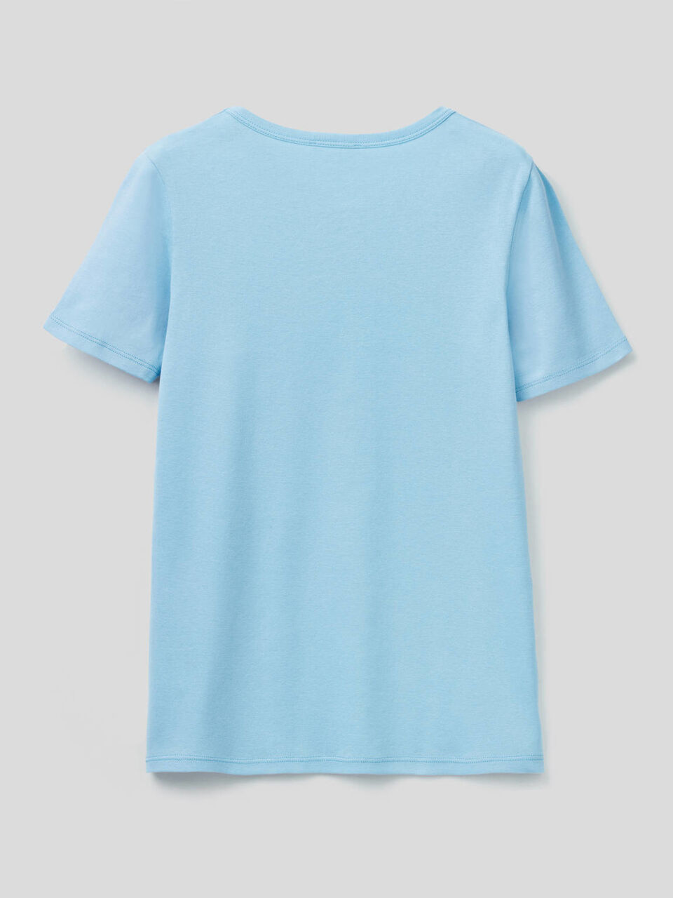 T-shirt 100% coton avec logo imprimé pailleté image number 2