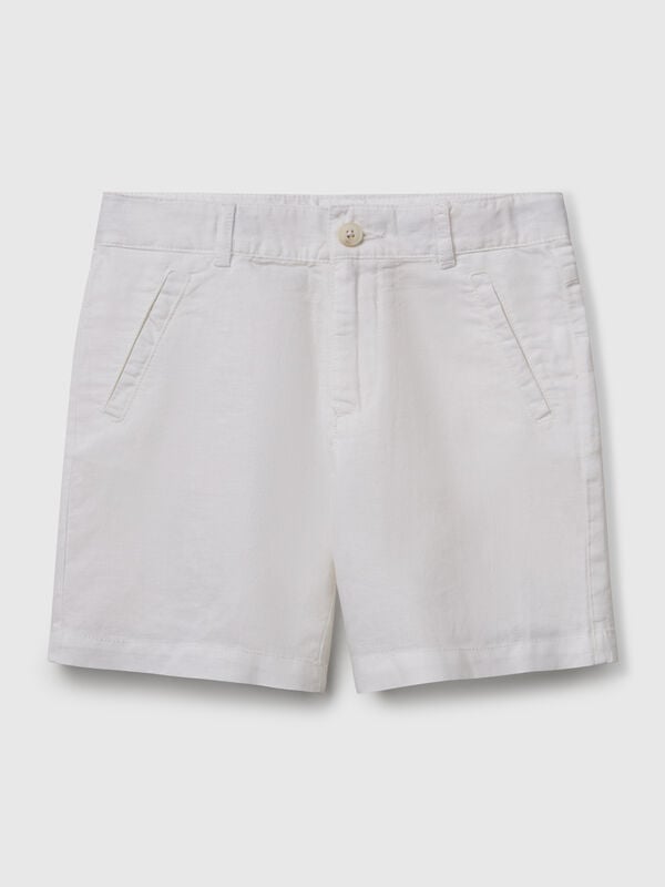 Short en lin mélangé Garçon