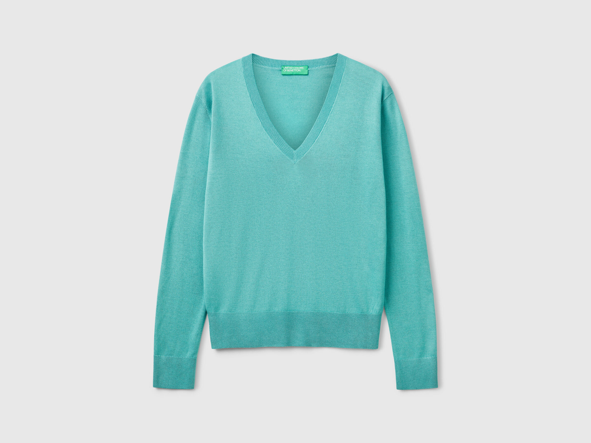 V NECK SWEATER L/S Femme image number 3