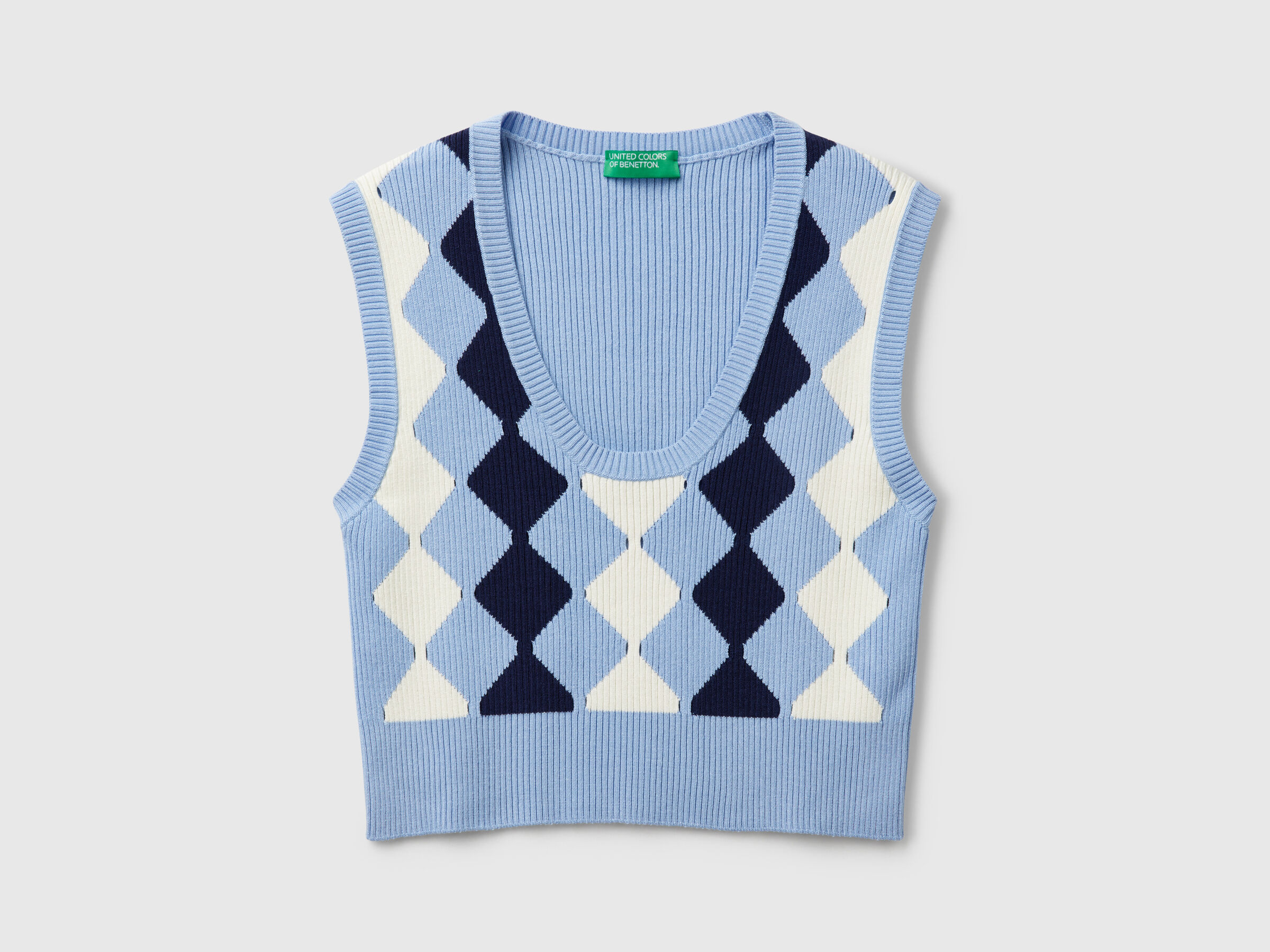 SLEEVELESS SWEATER Femme image number 3