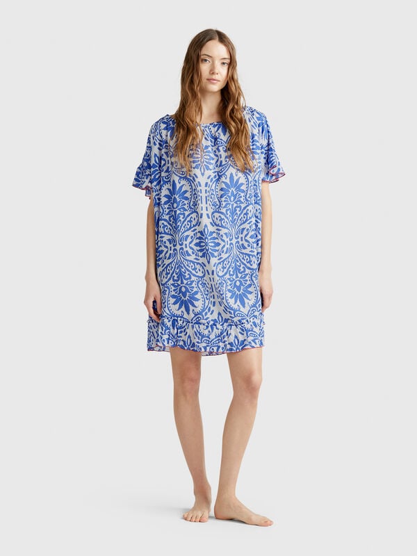 Caftan à imprimé fleuri Femme