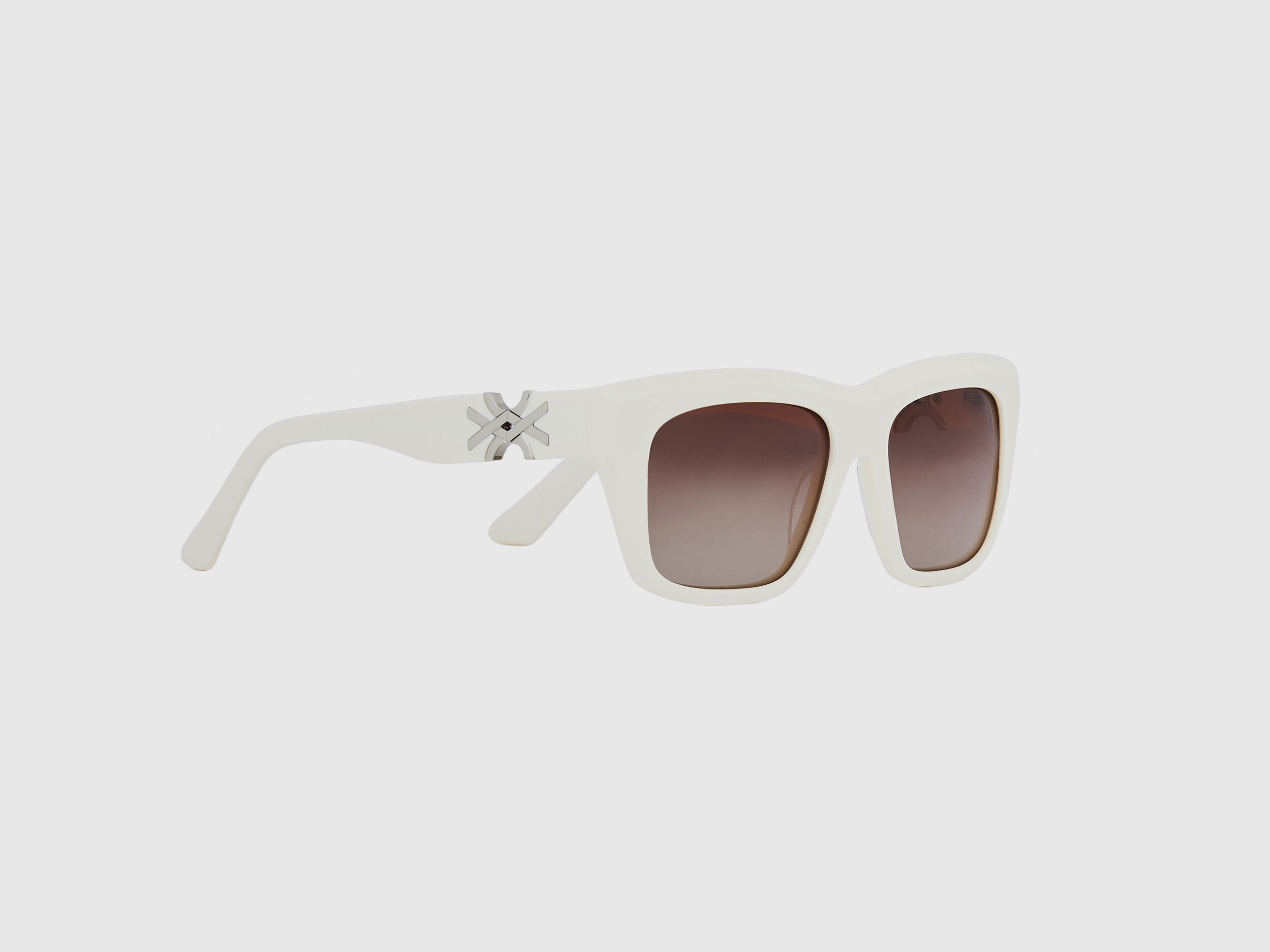 Lunettes de soleil blanches cheap