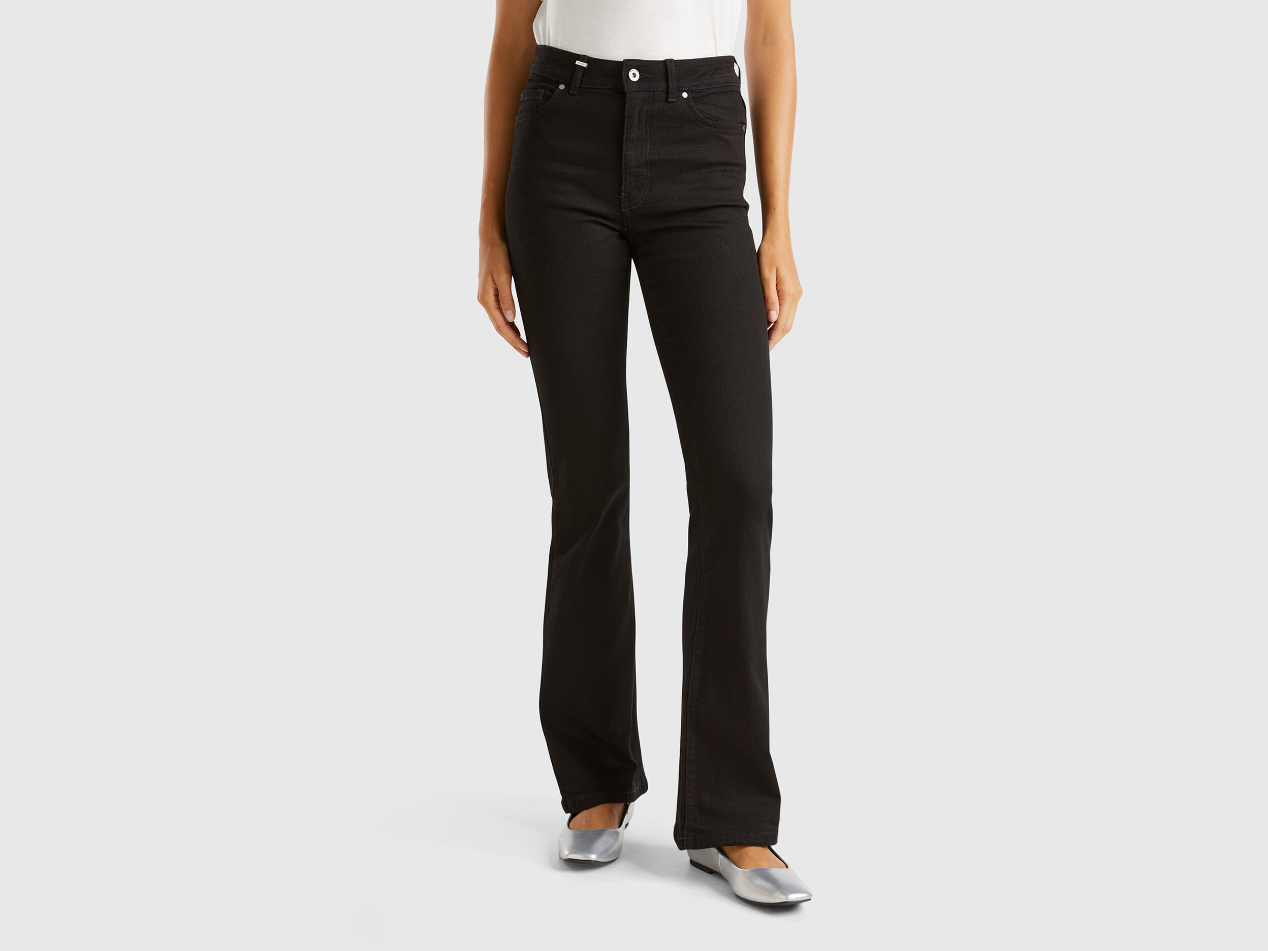 Jeans Evases Femme Nouvelle Collection 2024 Benetton