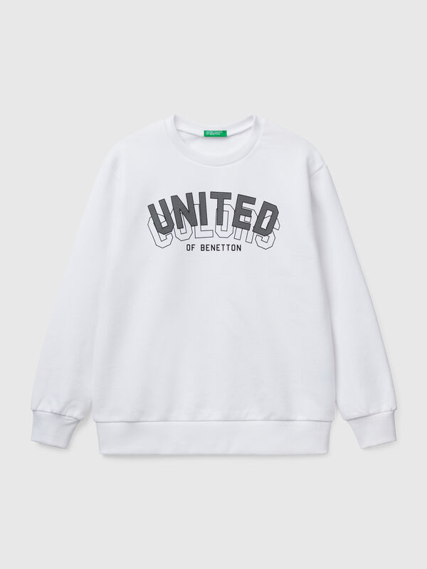 Sweat à imprimé en pur coton Garçon