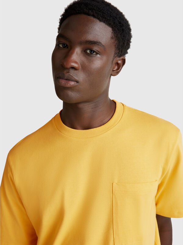 T-shirt en coton avec poche Homme