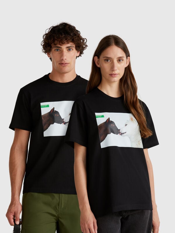 T-shirt avec imprimé photographique Oliviero Toscani