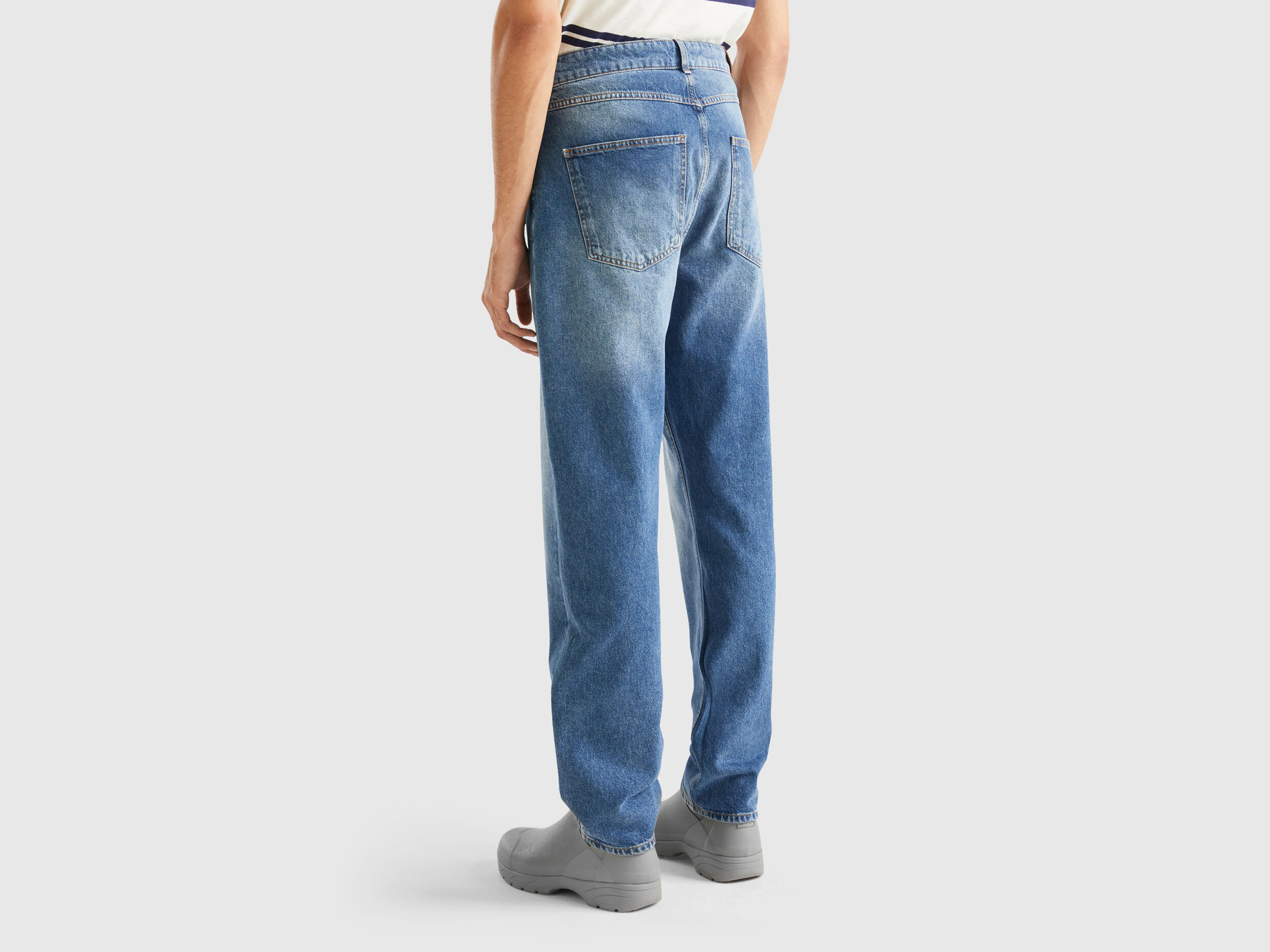 Jean top effet usé
