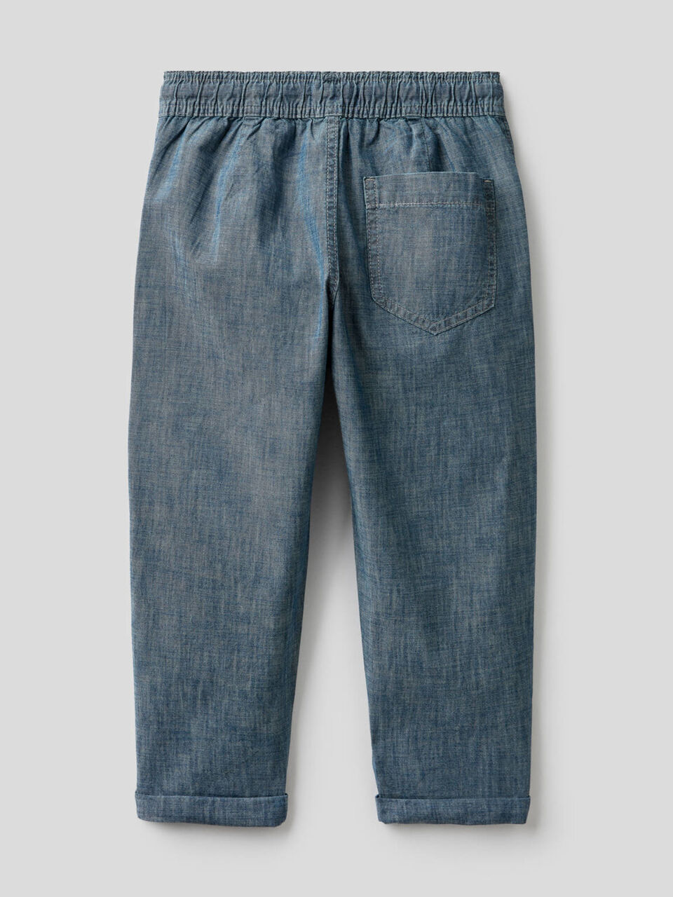 Pantalon en chambray de pur coton bio image number 2