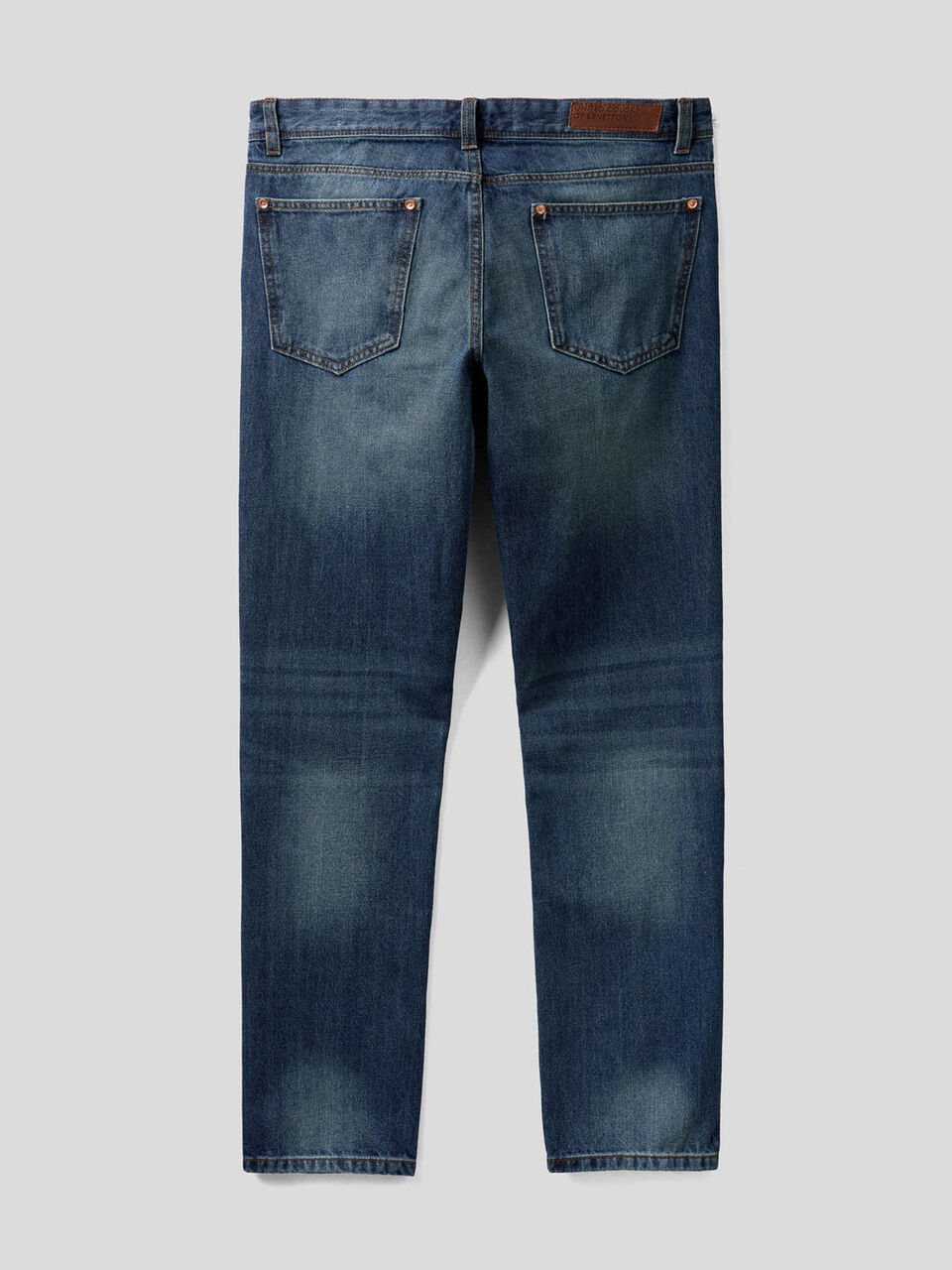 Jeans straight leg 100% coton image number 2