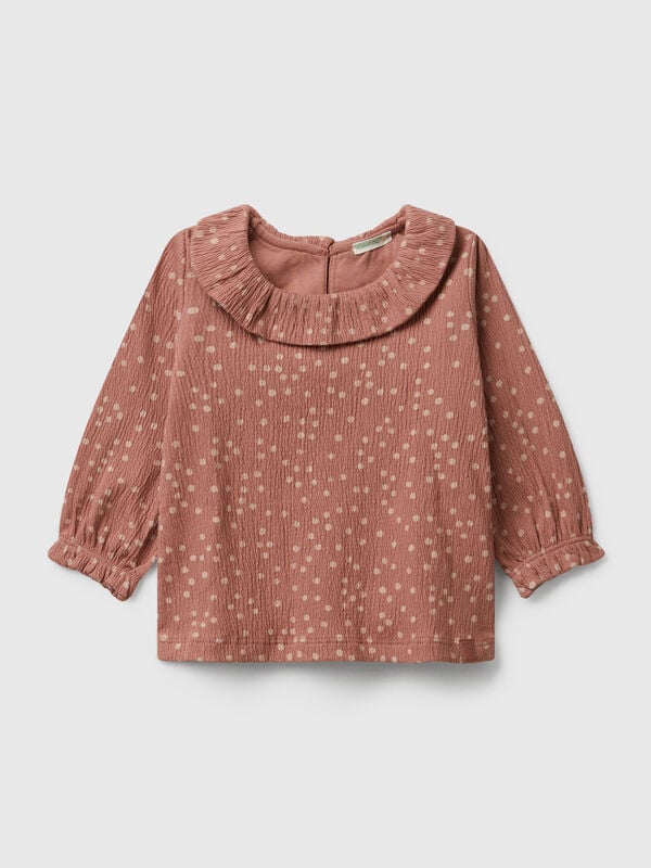 T-shirt à pois avec col Naissancede