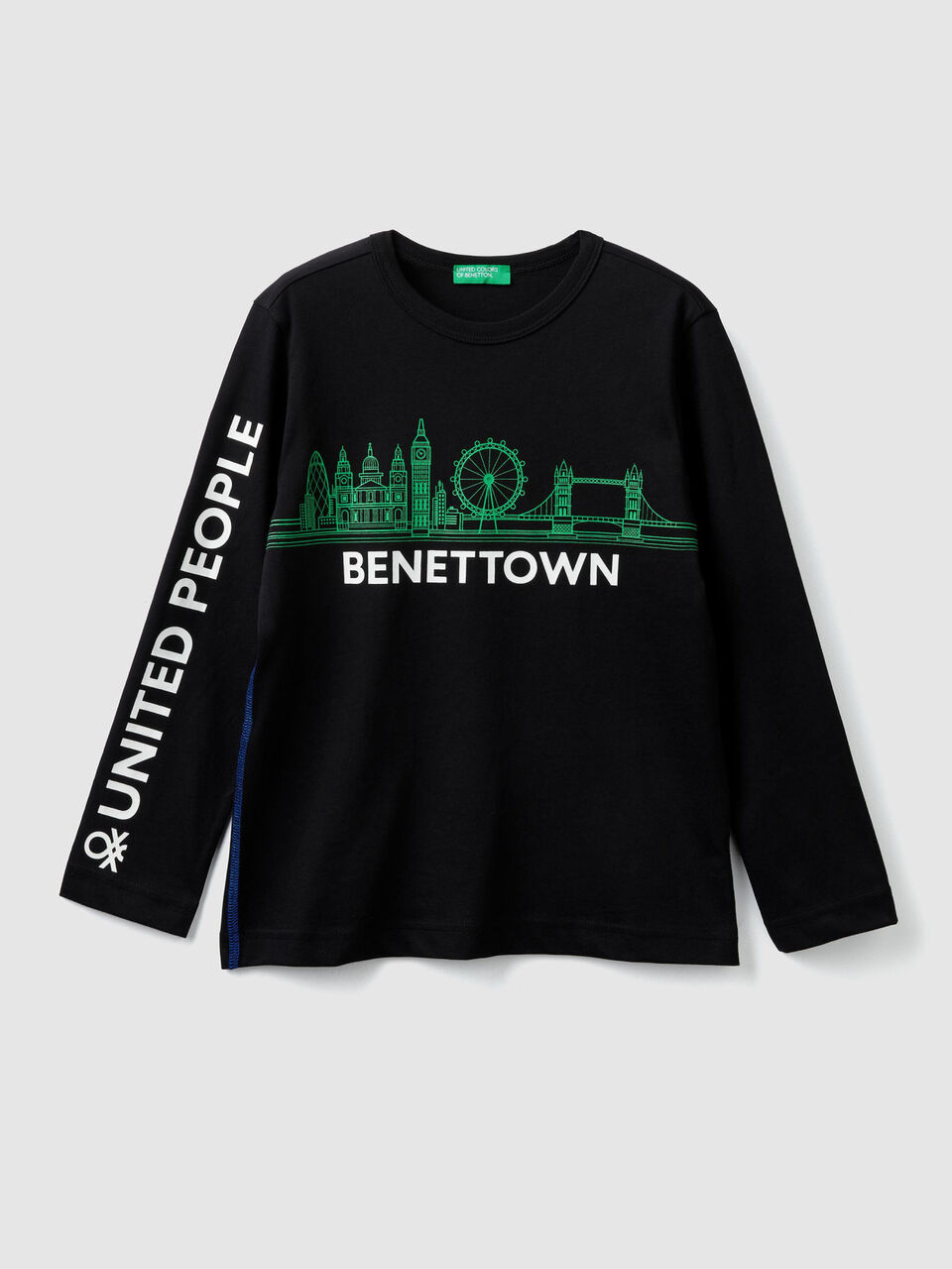 T-shirt avec imprimé "Benettown" image number 1