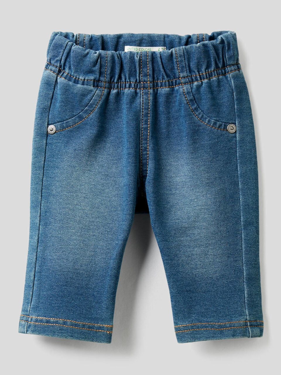 Pantalon effet denim avec imprimé image number 1