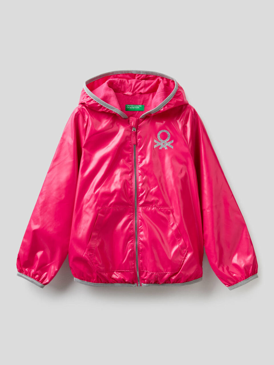 Blouson avec capuche en tissu technique image number 1