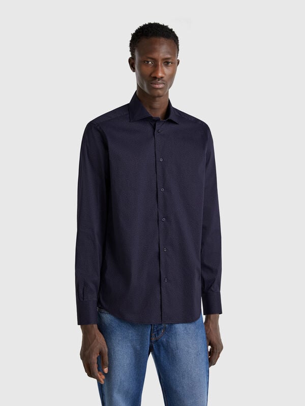 Chemise slim à motifs Homme