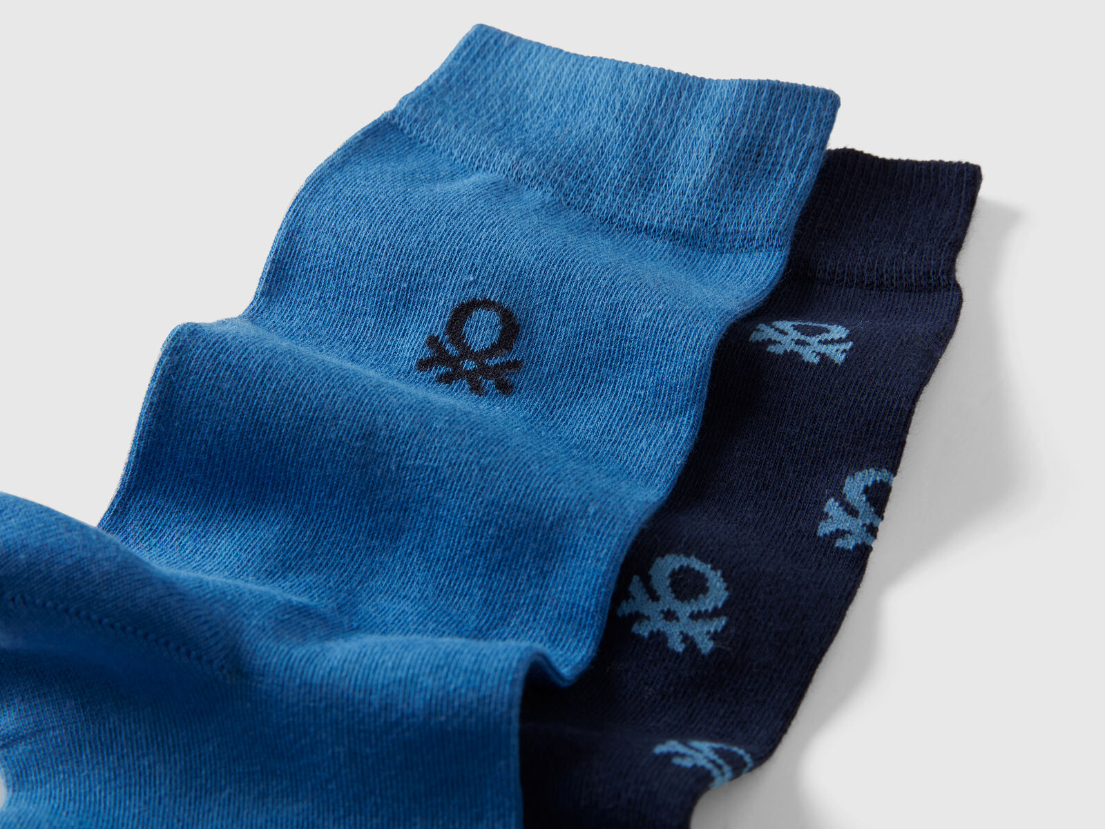 Les chaussettes tons de bleu logo Emballage de 3