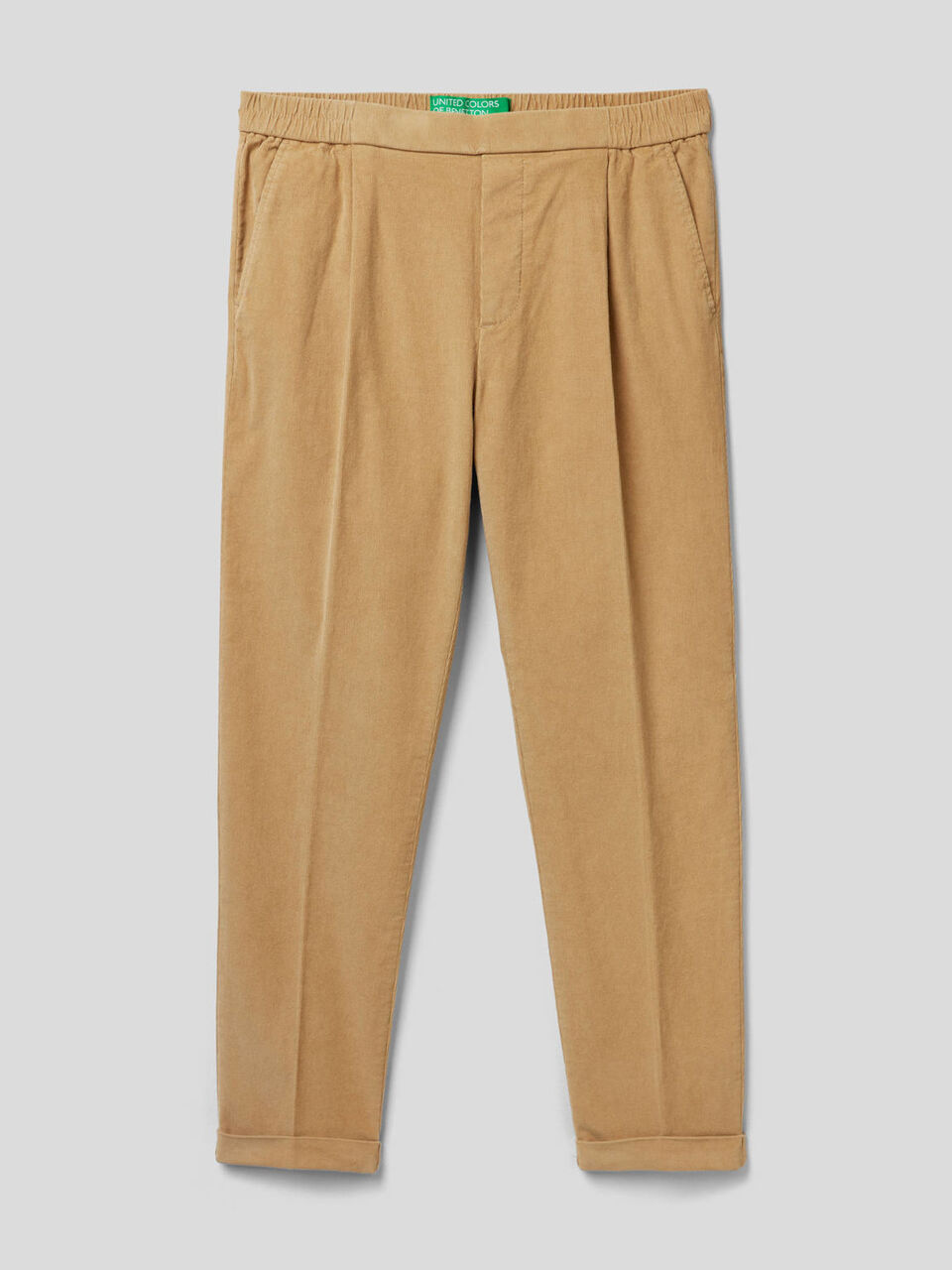 Pantalon en velours avec revers image number 1