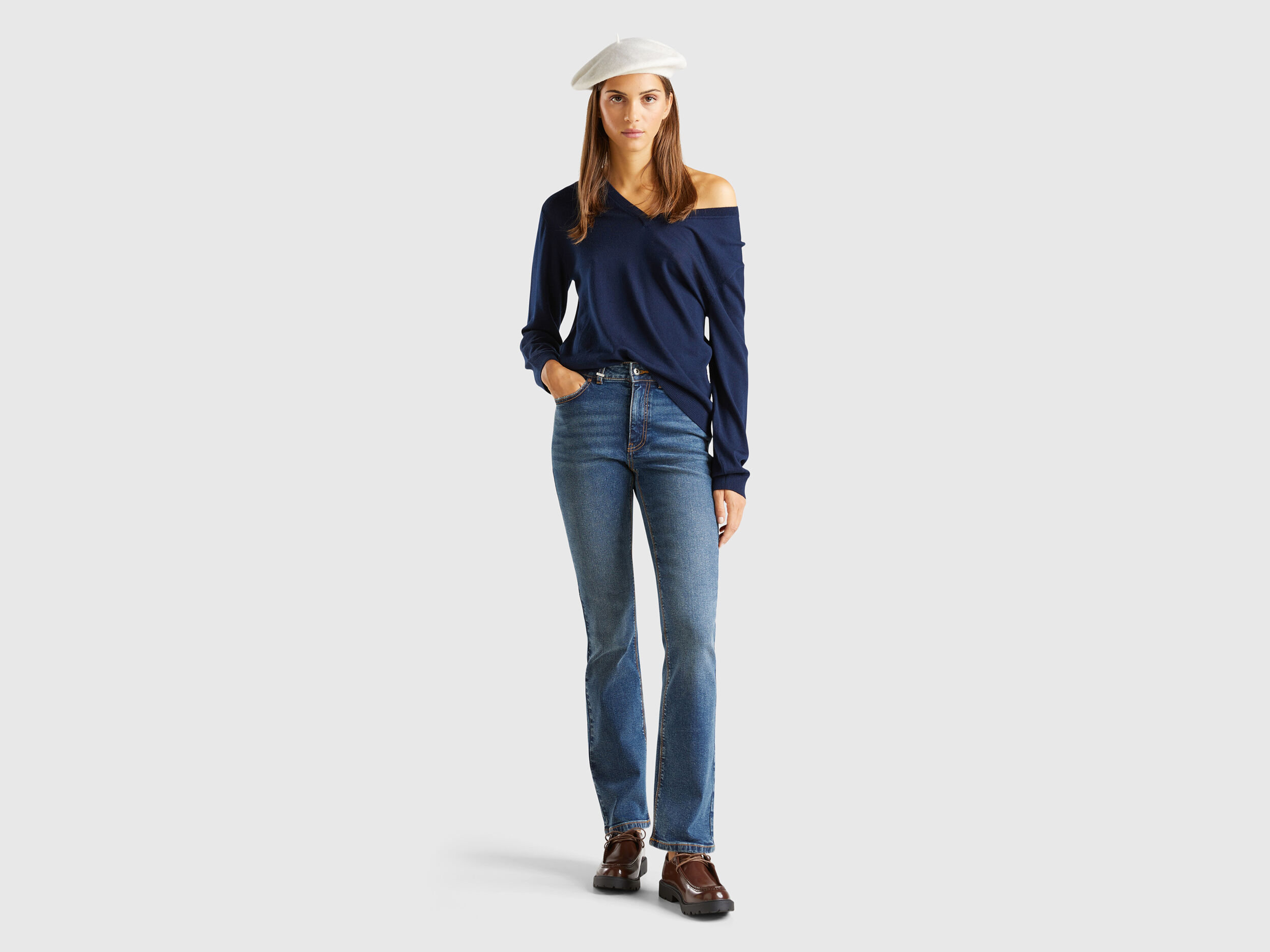Jeans Boot Cut Femme Nouvelle Collection 2024 Benetton