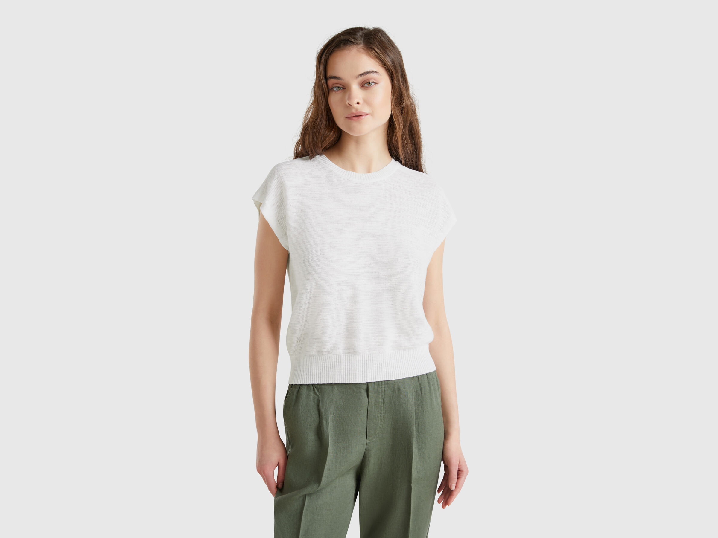 SLEEVELESS SWEATER Femme image number 0