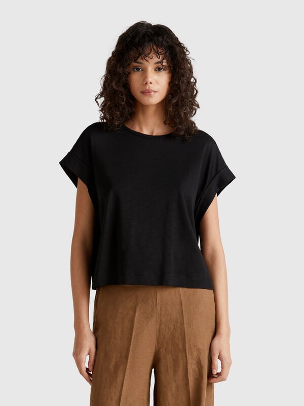 T-shirt coupe carrée Femme