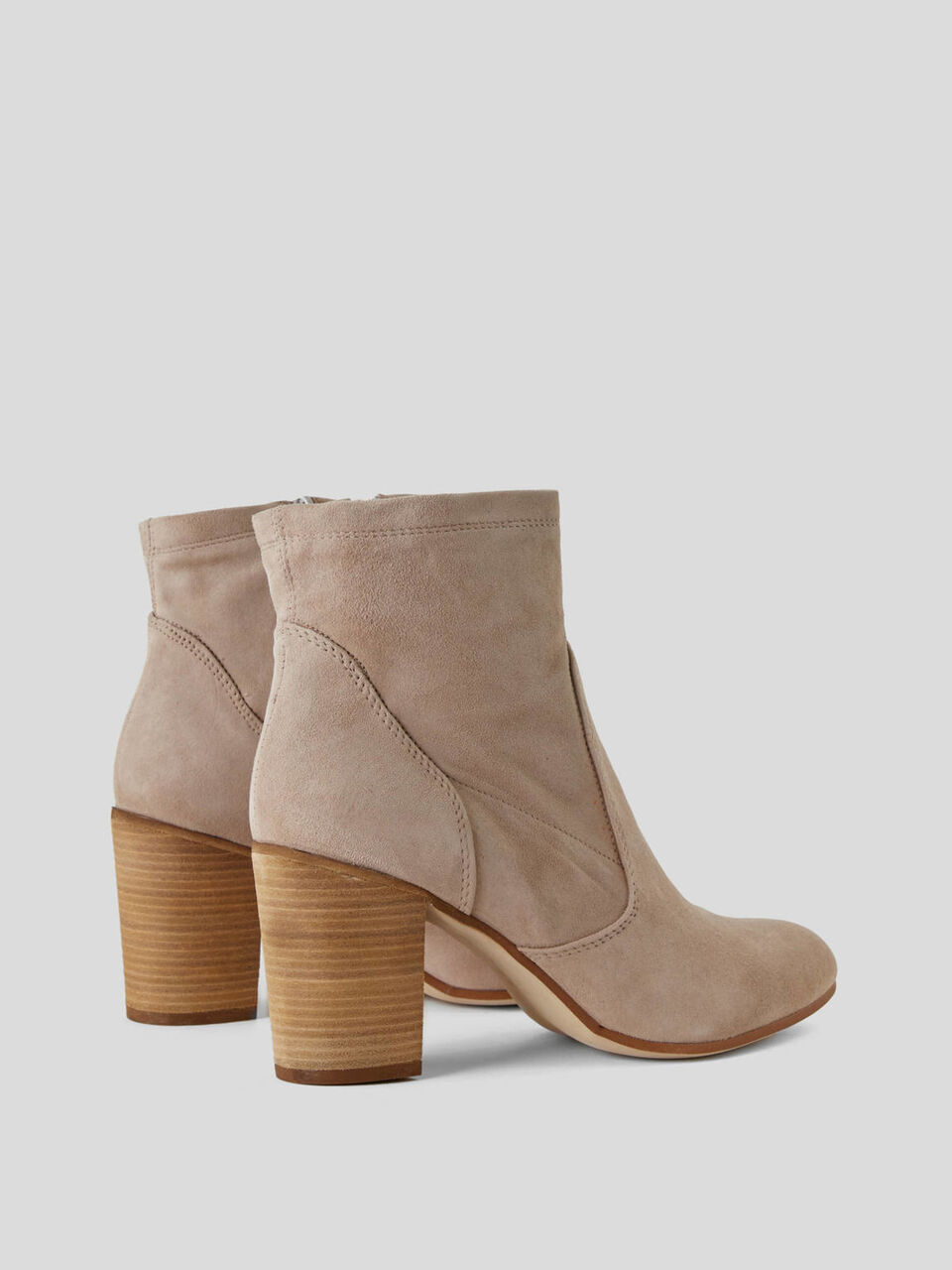 Bottines en cuir véritable suédé image number 2