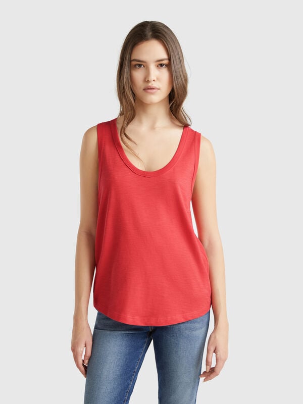 Débardeur en coton léger Femme