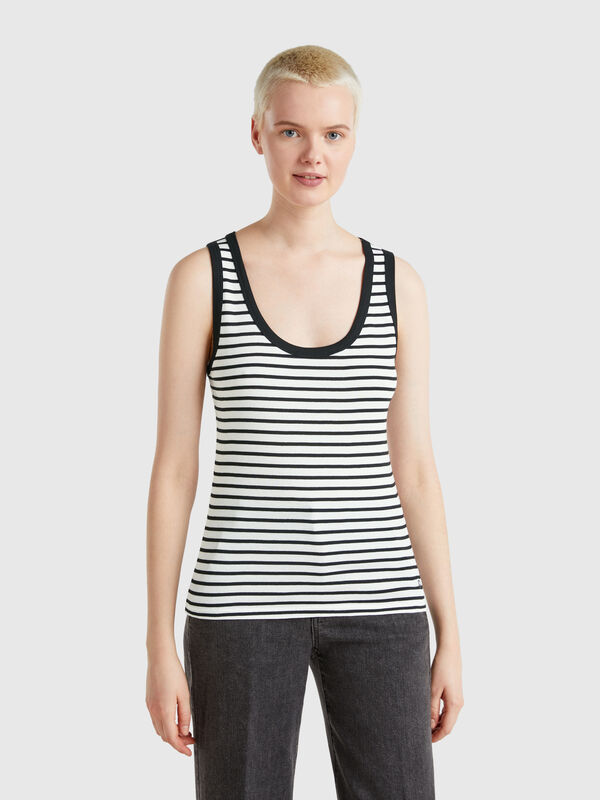 Débardeur rayé 100% coton Femme