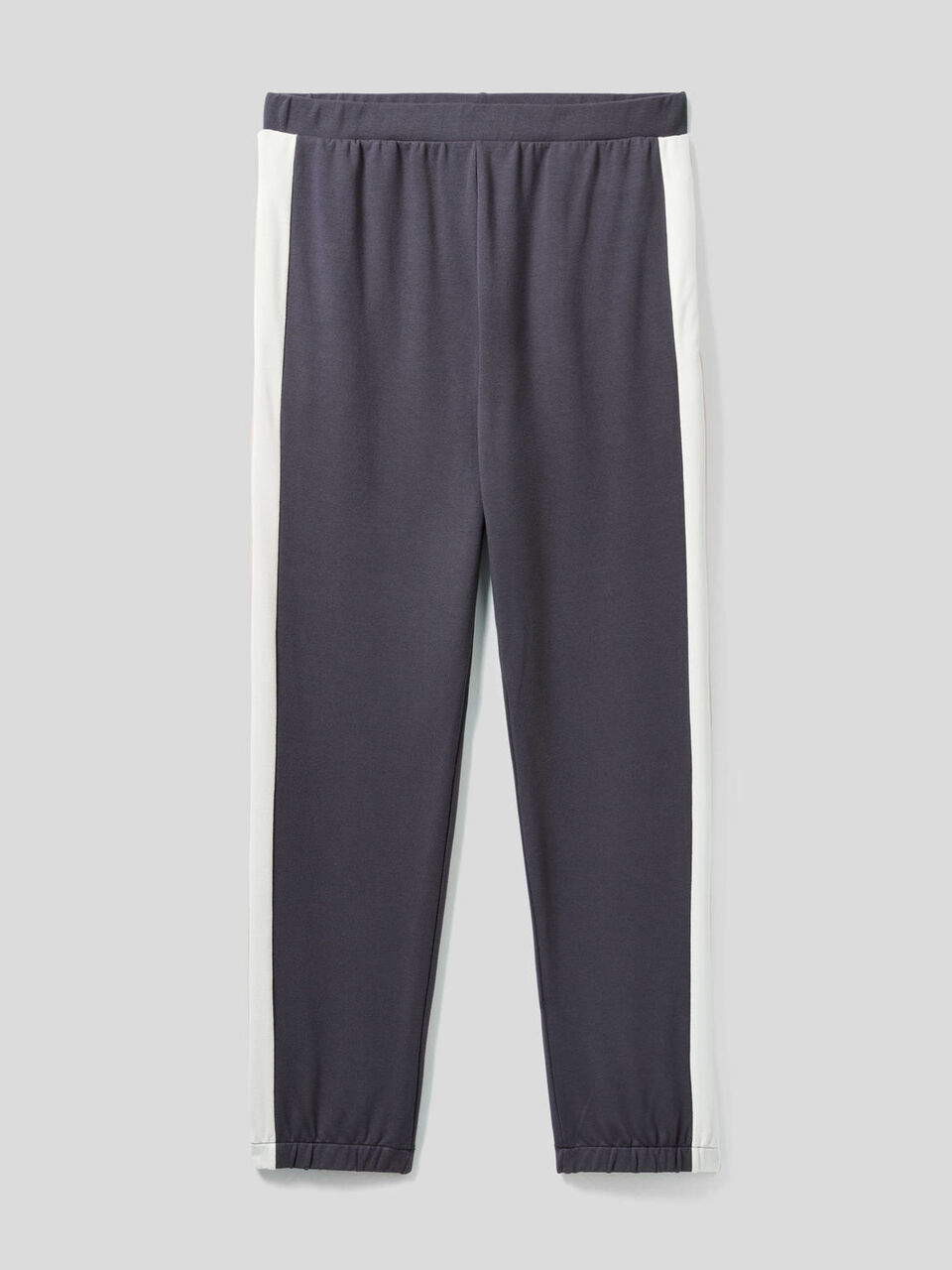 Pantalon en molleton avec bandes de couleur contrastée image number 1