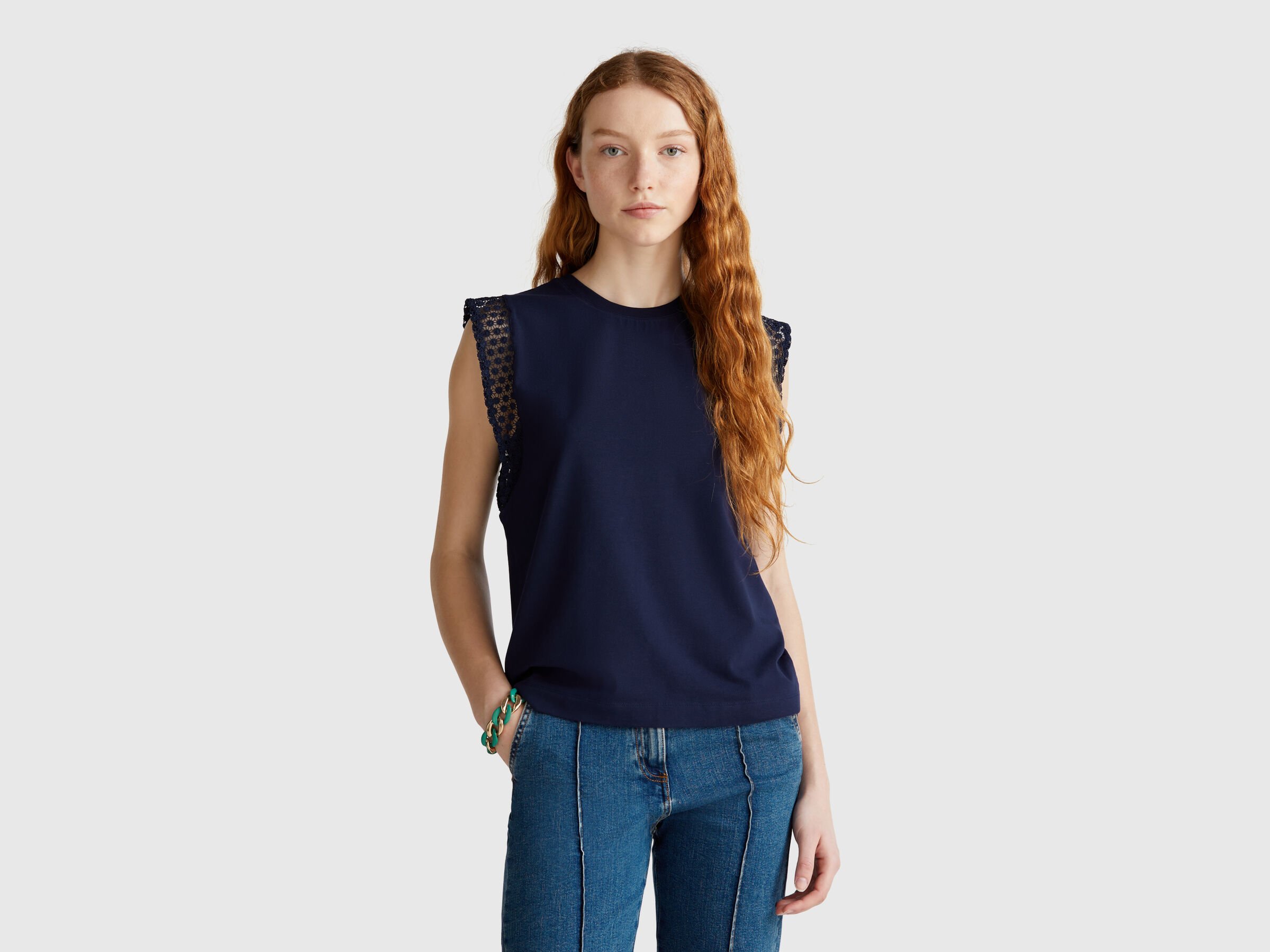 SLEEVELESS SWEATER Femme image number 0