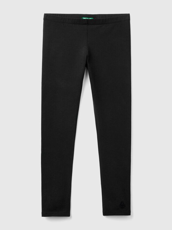 Leggings en coton extensible avec logo Filles