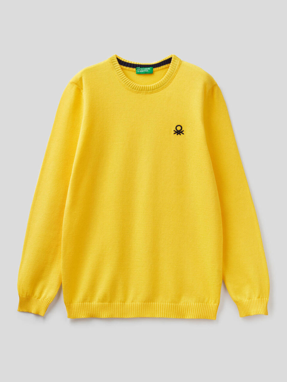 Pull en pur coton avec logo image number 1