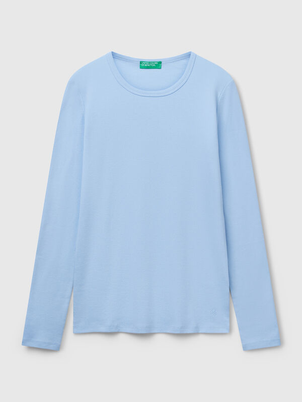 T-shirt à manches longues 100 % coton T-shirt à manches longues 100 % coton Femme