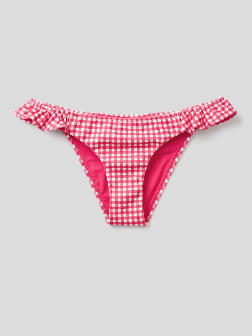 Slip de bain à motifs avec petits volants image number 1