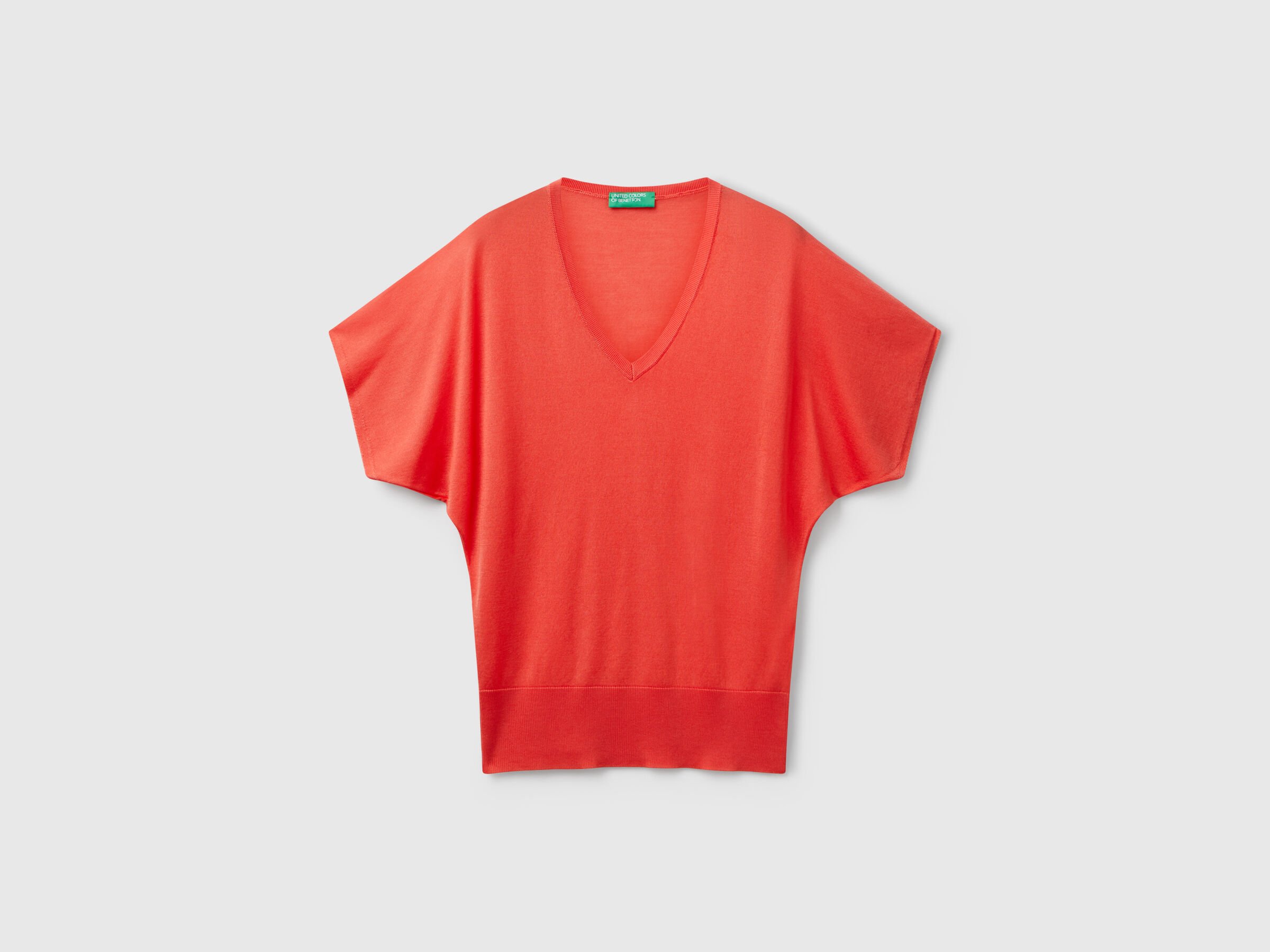 V NECK SWEATER H/S Femme image number 3