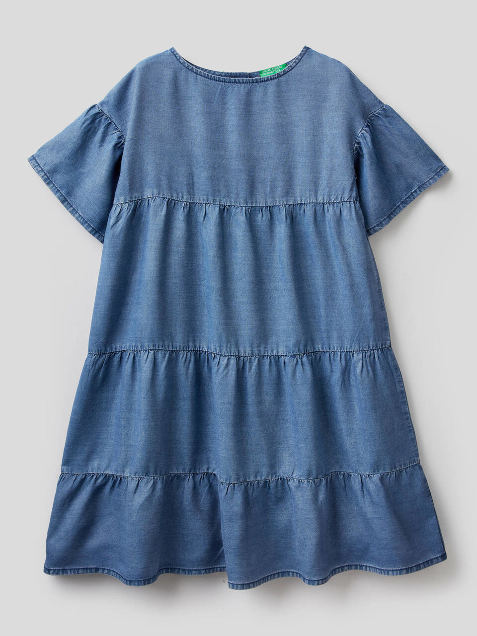 Robe à volants effet denim image number 1