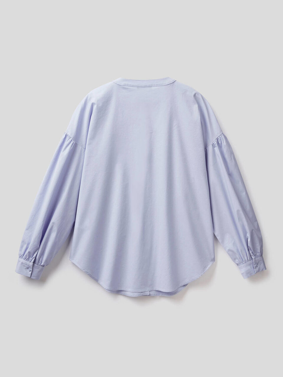 Blouse en coton stretch avec manches bouffantes image number 2