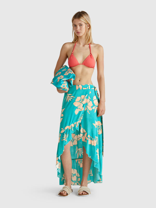 Paréo à imprimé fleuri Femme