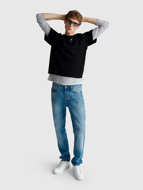 T-shirt oversize avec imprimé Homme