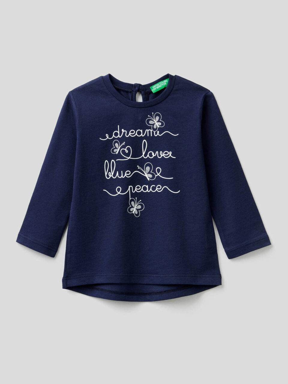 T-shirt manches longues en pur coton image number 1