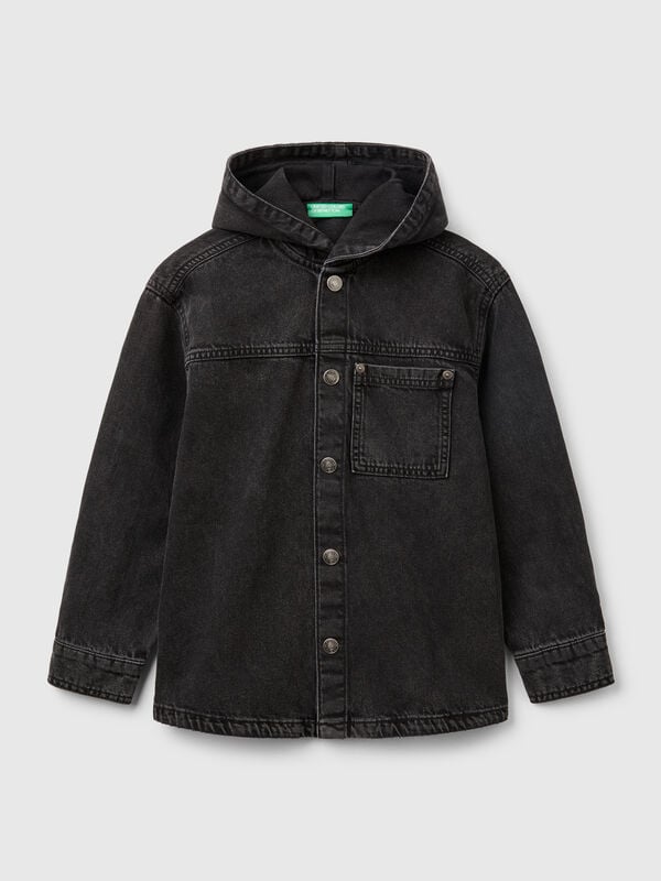 Chemise en jean à capuche Garçon