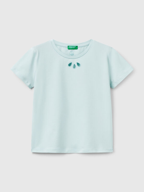 T-shirt avec motif découpé Filles