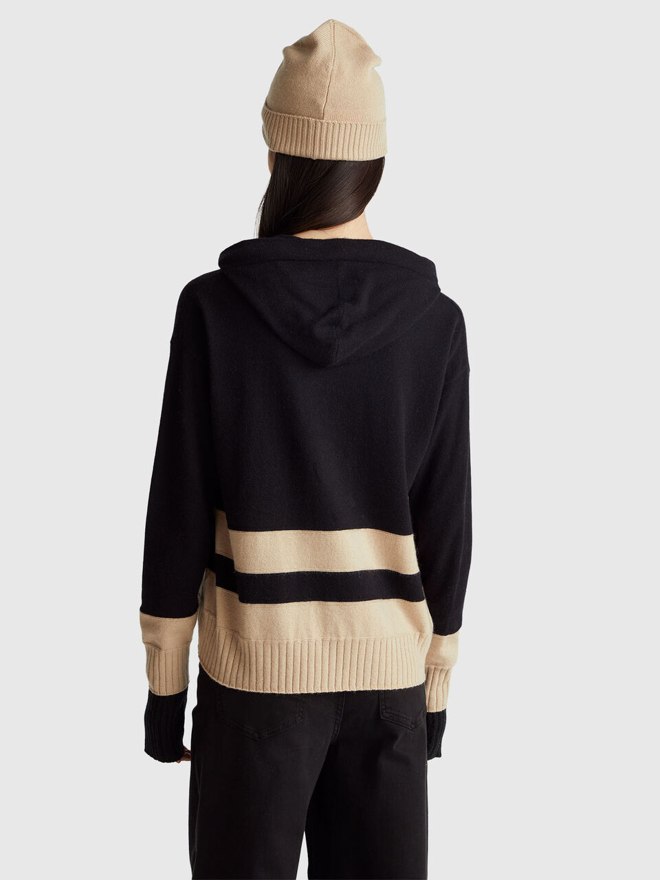 SWEATER W/HOOD Femme image number null