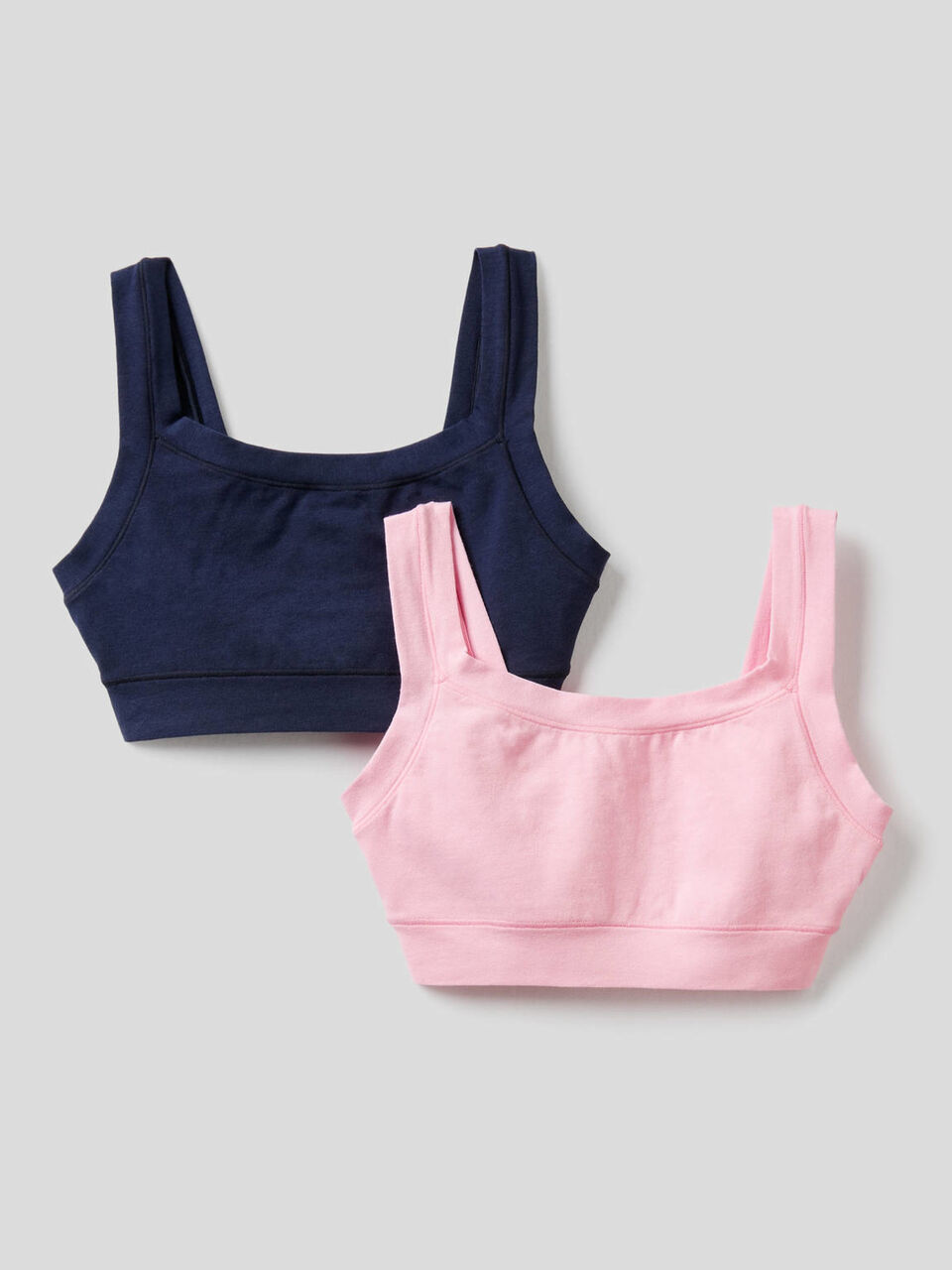 Deux brassières en coton à longues fibres image number 1