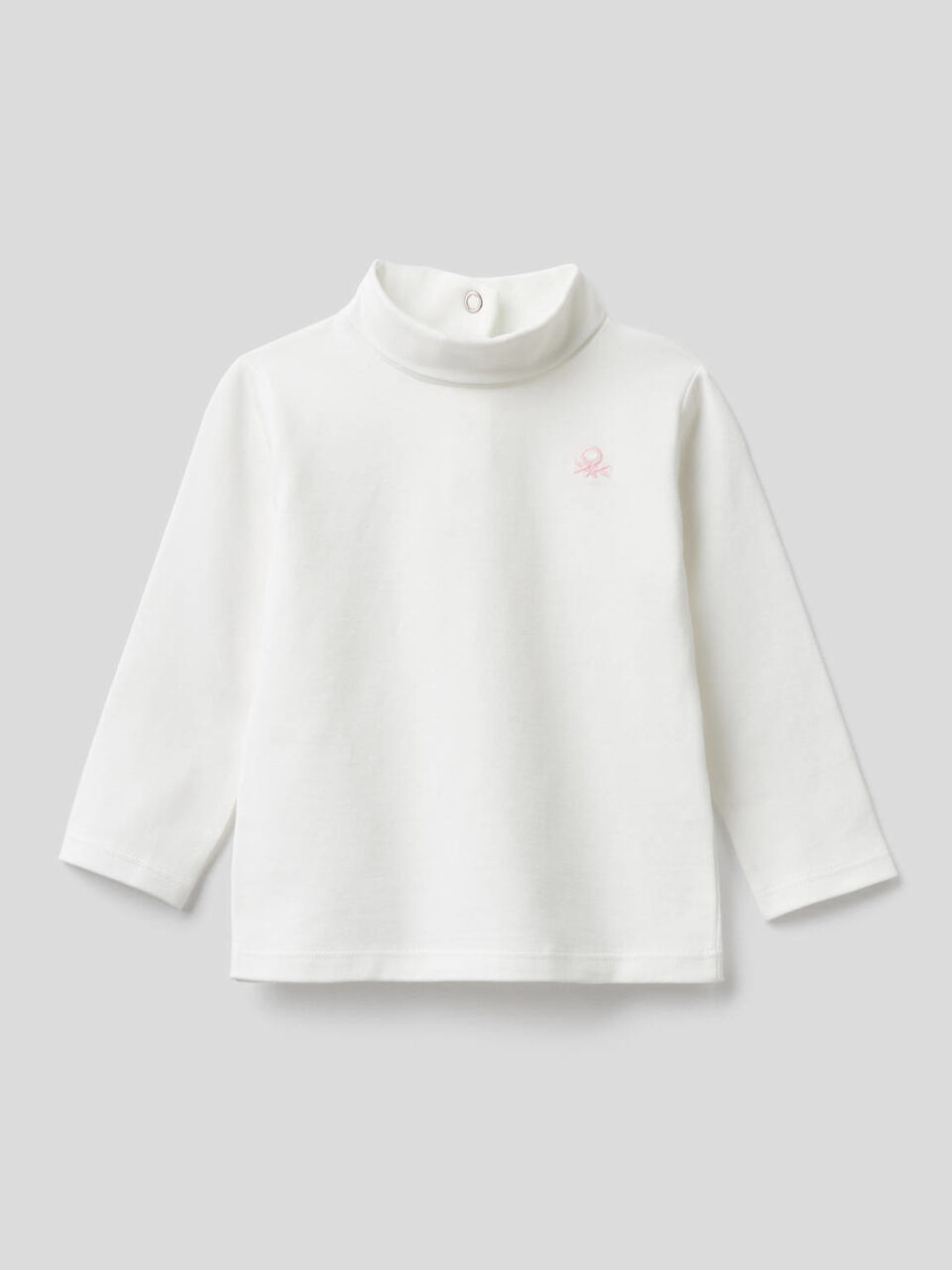 T-shirt en coton stretch avec col montant image number 1