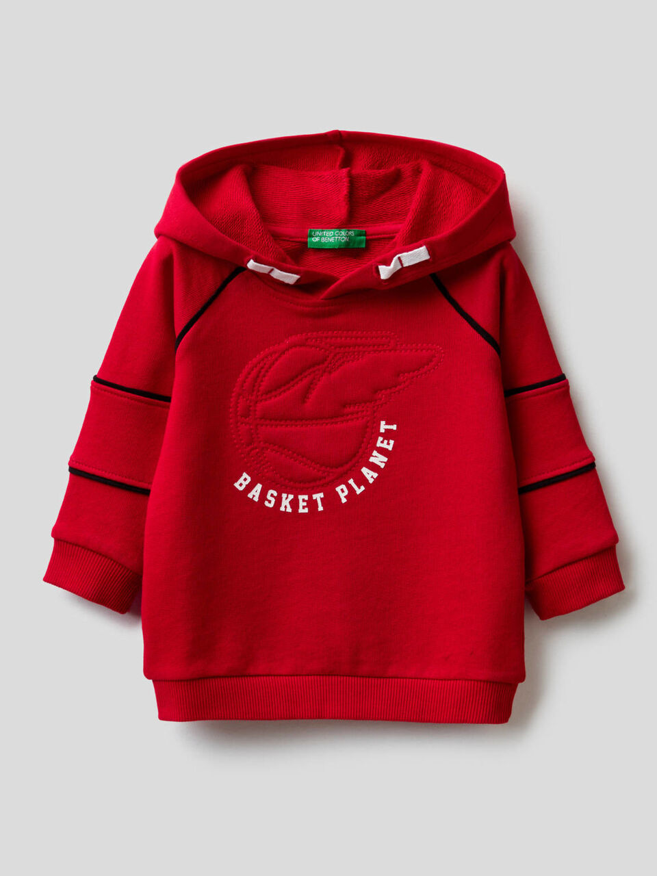 Sweat avec capuche et broderie 3D image number 1