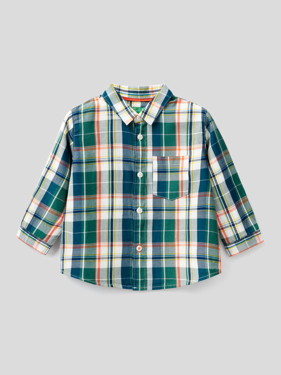 Chemise à carreaux 100% coton image number 1