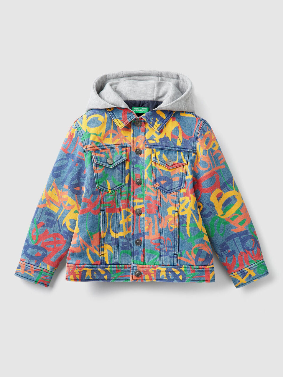 Blouson en denim imprimé image number 1