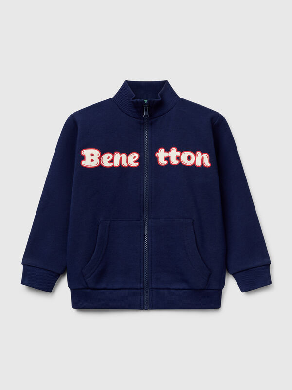 Sweat en coton avec fermeture éclair Garçon