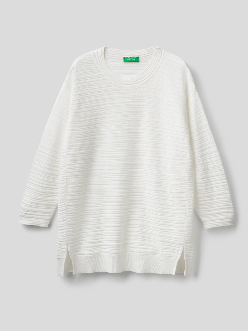 Pull texturé en 100% coton image number 1