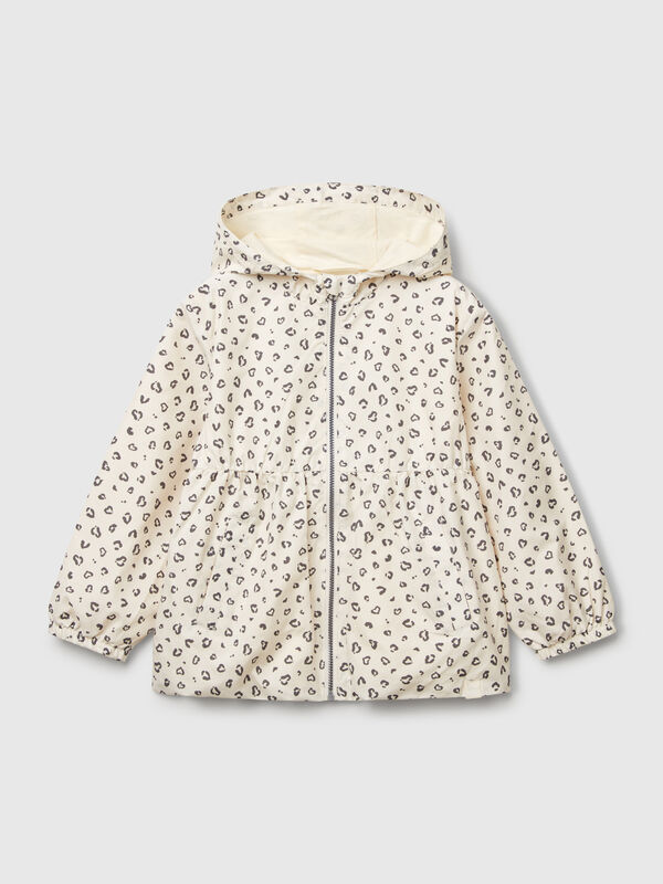 Veste en nylon à motifs Filles